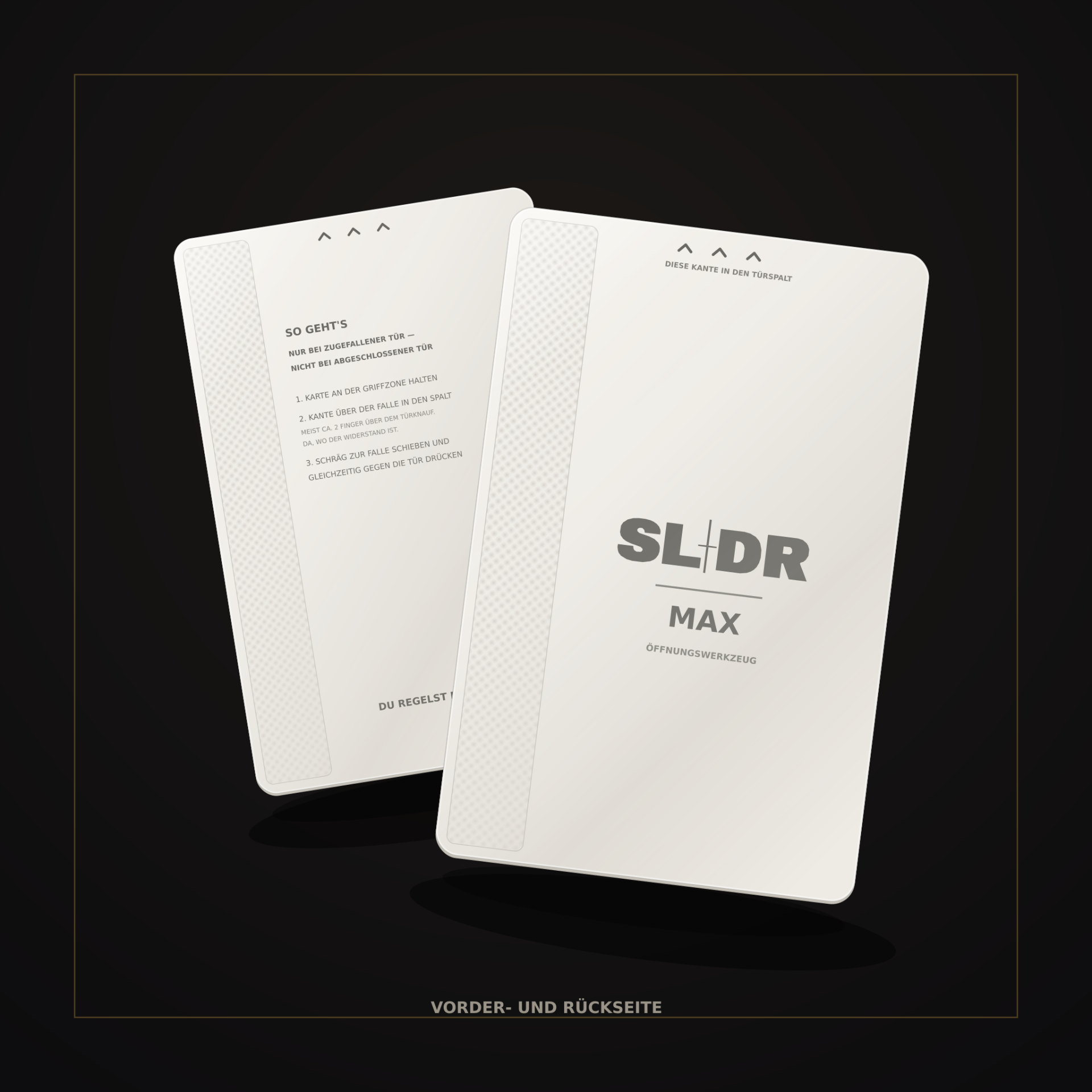 Slidr MAX Karte – Vorder- und Rückseite
