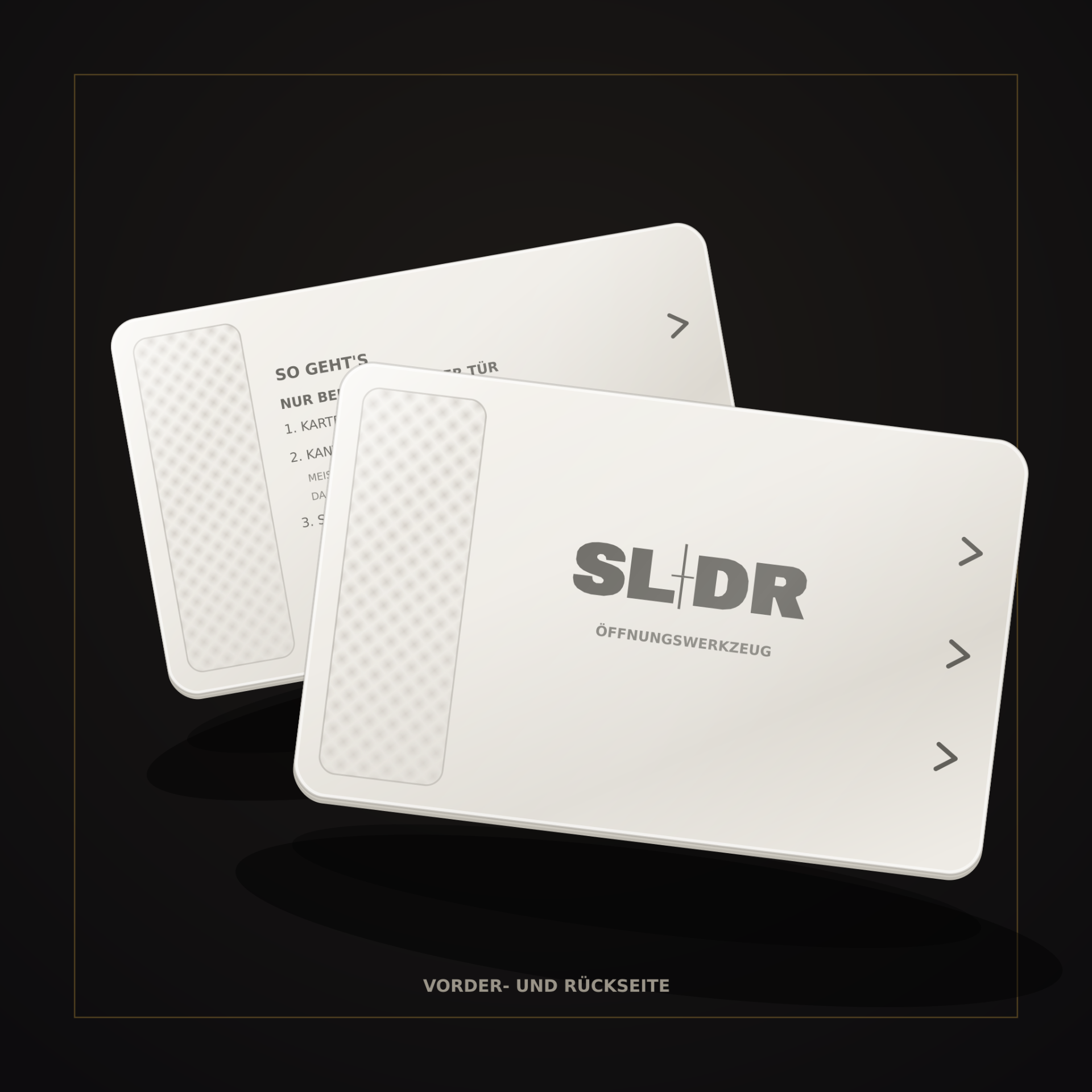 Slidr Wallet Karte – Vorder- und Rückseite